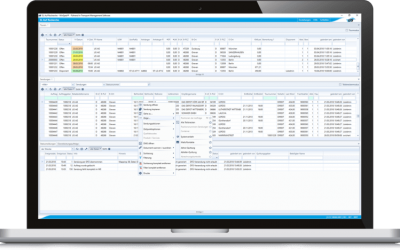 Die Sendungsübersicht von WinSped